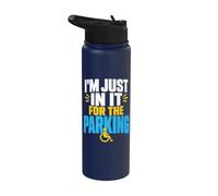 Funny Amputee Sarcasm Wheelchair Stainless Steel Insulated Water Bottle