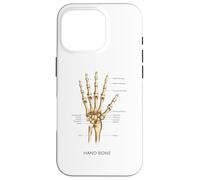 Funny Anatomy Hand Bone Human Anatomical Science Education Case for iPhone 16 Pro