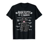 Funny Anatomy Labrador Retriever Black Lab Dog Owner T-Shirt