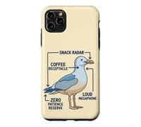 Funny Anatomy Of A Mom Seagull Parenting Humor Case for iPhone 11 Pro Max