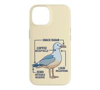 Funny Anatomy Of A Mom Seagull Parenting Humor Case for iPhone 14