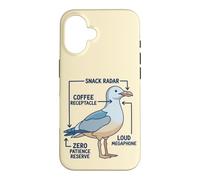 Funny Anatomy Of A Mom Seagull Parenting Humor Case for iPhone 16