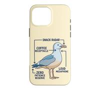 Funny Anatomy Of A Mom Seagull Parenting Humor Case for iPhone 16 Pro Max