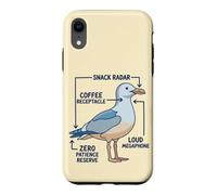 Funny Anatomy Of A Mom Seagull Parenting Humor Case for iPhone XR