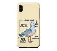 Funny Anatomy Of A Mom Seagull Parenting Humor Case for iPhone XS Max