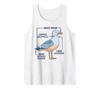 Funny Anatomy of A Mom Seagull Parenting Humor Tank Top