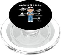 Funny Anatomy Of A Nurse Coffee Multitasking PopSockets PopGrip for MagSafe