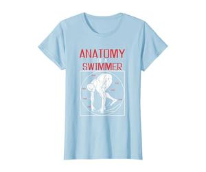 Funny Anatomy Of Swimmer | Swimming Pool | Swim Coach T-Shirt