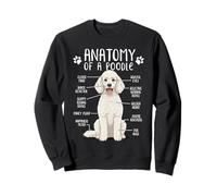 Funny Anatomy Poodle Dog Standard Poodle Owner White Poodle Sweatshirt