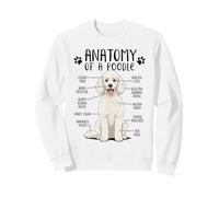 Funny Anatomy Poodle Dog Standard Poodle Owner White Poodle Sweatshirt