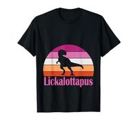 Funny and Cool Dinosaur Lesbian Pride Month Lickalottapus T-Shirt