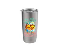 Funny and Cute Easter Egg Chicks Chocolate Easter Saying Stainless Steel Insulated Tumbler