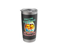 Funny and Cute Easter Egg Chicks Chocolate Easter Saying Stainless Steel Insulated Tumbler