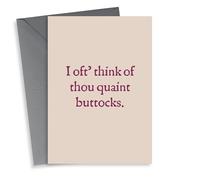 Funny And Rude Ye Olde Valentines Card 1004