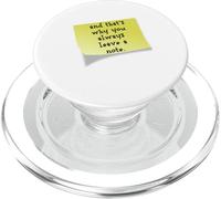 Funny and that's why you always leave a note quote PopSockets PopGrip for MagSafe