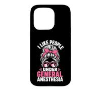 Funny Anesthesia Tech Surgical Team Anesthetist Case for iPhone 15 Pro