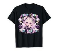 Funny Angel - Anti Satan Christian Faith Satan is Busy Value Graphic T-Shirt