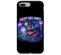 Funny Anglerfish Jellyfish Turntable Techno Music Party Case for iPhone 7 Plus/8 Plus