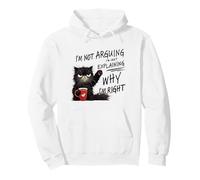 Funny Angry Cat Coffee, I’m Not Arguing I’m Just Explaining Pullover Hoodie