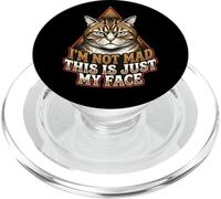 Funny Angry Cat Im Not Mad This Is Just My Face PopSockets PopGrip for MagSafe