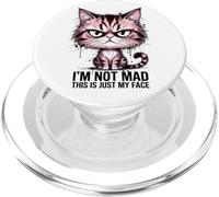 Funny Angry Cat Im Not Mad This Is Just My Face PopSockets PopGrip for MagSafe