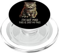 Funny Angry Cat Im Not Mad This Is Just My Face PopSockets PopGrip for MagSafe
