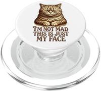 Funny Angry Cat Im Not Mad This Is Just My Face PopSockets PopGrip for MagSafe