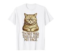 Funny Angry Cat Im Not Mad This is Just My Face T-Shirt