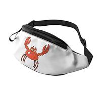 Funny Angry Crabby Red Crab Fanny Pack Sport Casual Waist Pack for Women Men Fashionable