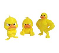 Funny Angry Duck Figurines Collectable Figures 3D Printed Cute Angry Yellow Duck Desk Decor Multi-Scene Ornaments for Home