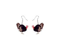 Funny Animal Acrylic Earrings Fall Cartoon Cute Resin Squirrel Pine Cone Turkey Pet Lightweight Dangle Drop Earrings for Women Autumn Festival Thanksgiving Christmas Jewelry Gifts, Acrylic, No