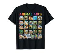Funny Animal Alphabet A-Z ABCs Learning Letters for Kids T-Shirt