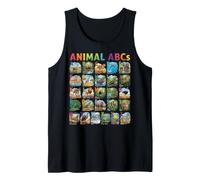 Funny Animal Alphabet A-Z ABCs Learning Letters for Kids Tank Top
