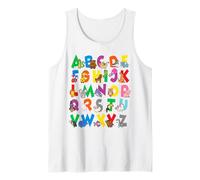 Funny Animal Alphabet ABCs Learning Letters for Pre K Tank Top