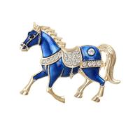 Funny Animal Design Horse Brooch Pin Clothing Accessory - Unisex Enamel Rhinestone Brooch for Clothes | For Men Boys Girls Young Teens Wife Husband Son Daughter Family, Se référer à la description
