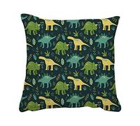 Funny Animal Dinosaur Pattern Cushion Cover For Bedroom/Sofa Decor, Cotton Cushion, Throw Pillow Cushion Cover Birthday Gift. (Linen Insert)