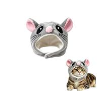 Funny Animal Dog Hat, Adjustable Cute Warm Pet Hat for 1.5-7kg Cats & Dogs | Soft Comfortable Fabric, Easy Magic Stickers, Versatile for Halloween Christmas Party
