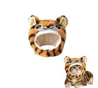 Funny Animal Dog Hat, Adjustable Cute Warm Pet Hat for 1.5-7kg Cats & Dogs | Soft Comfortable Fabric, Easy Magic Stickers, Versatile for Halloween Christmas Party