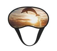 Funny Animal Dolphin Print Adjustable Eye Cover for Sleeping, Comfortable, Pressure-Free and Breathable Sleeping Masks