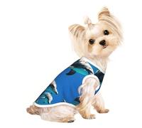 Funny Animal Dolphin Print Dog Shirt Summer Lightweight Pet T Shirts Soft Breathable Stretchy Cats Dogs Tee Shirt