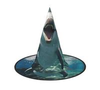 Funny Animal Dolphin print Halloween hat, set of 1, fit for family themed parties, yard decorations, carnival parties