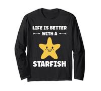 Funny Animal Ocean Life is Better with a Starfish Long Sleeve T-Shirt