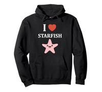 Funny animal ocean minimalist simple i love starfish Pullover Hoodie