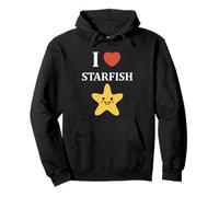 Funny animal ocean minimalist simple i love starfish Pullover Hoodie