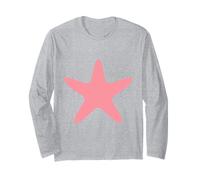 Funny Animal Ocean Minimalist Simple Starfish Long Sleeve T-Shirt