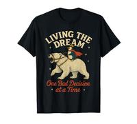 Funny Animal Penguin Polar Bear Sarcastic Relatable Gag Tees T-Shirt