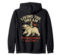 Funny Animal Penguin Polar Bear Sarcastic Relatable Gag Tees Zip Hoodie