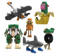Funny Animal & Plant Character Building Block Set, 467PCS Hilarious Frog, Bird, Banana, Monkey and Tree Model Bricks Kit, Collectible Pop Culture Inspired Toys, Desk Ornament, Gift for Teens Adults