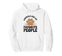 Funny Animal Rescue Animals Are My Favorite People Pullover Hoodie