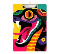 Funny Animal Snake clipboard Parts Transparent for Nursing Student Trade Quest Size 9 x 12 Silver
